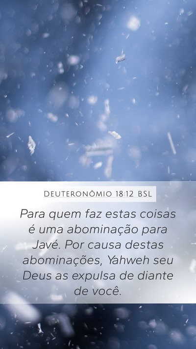 Deuteronômio 18:12 BSL Bible Verse Image