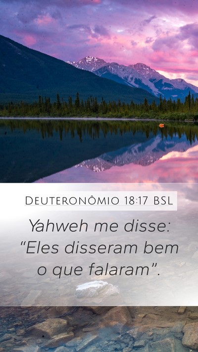 Deuteronômio 18:17 BSL Bible Verse Image