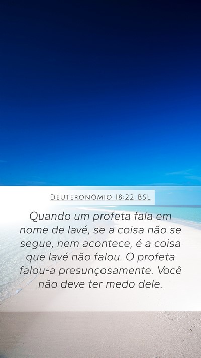 Deuteronômio 18:22 BSL Bible Verse Image
