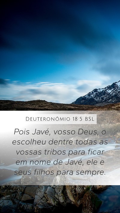 Deuteronômio 18:5 BSL Bible Verse Image