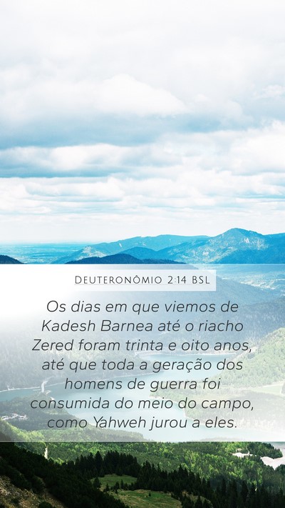 Deuteronômio 2:14 BSL Bible Verse Image