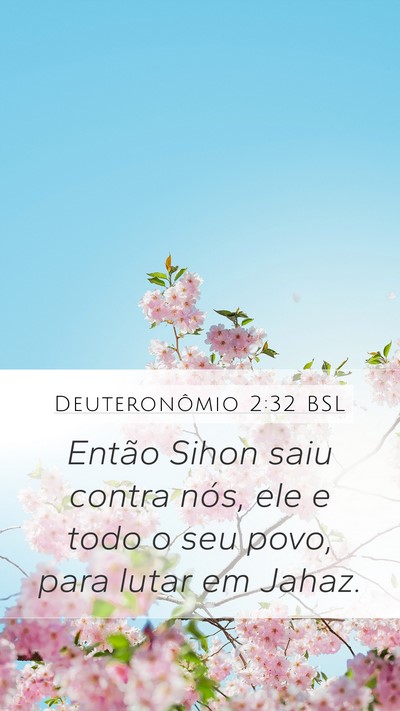 Deuteronômio 2:32 BSL Bible Verse Image