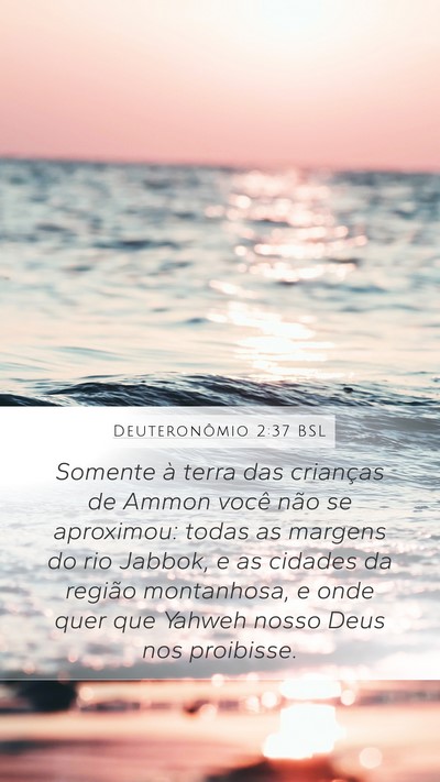 Deuteronômio 2:37 BSL Bible Verse Image