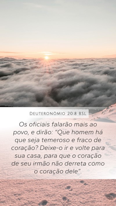 Deuteronômio 20:8 BSL Bible Verse Image