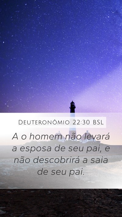 Deuteronômio 22:30 BSL Bible Verse Image