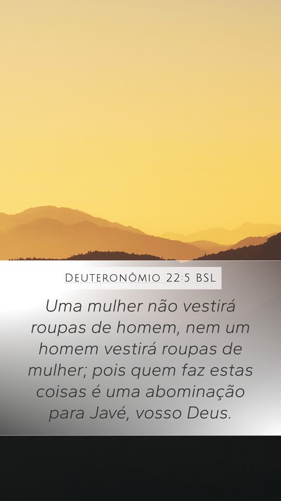 Deuteronômio 22:5 BSL Bible Verse Image