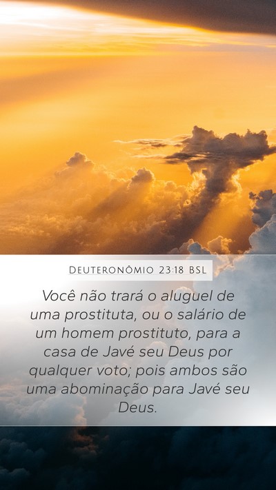 Deuteronômio 23:18 BSL Bible Verse Image