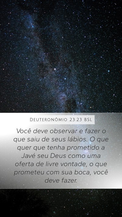 Deuteronômio 23:23 BSL Bible Verse Image