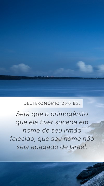 Deuteronômio 25:6 BSL Bible Verse Image