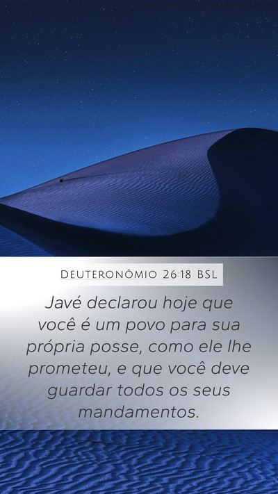 Deuteronômio 26:18 BSL Bible Verse Image