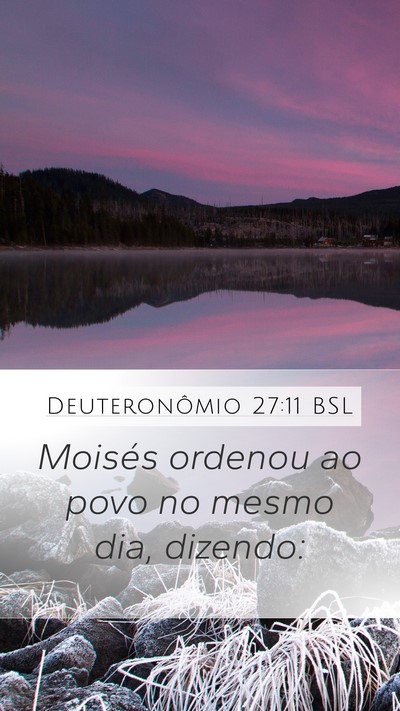 Deuteronômio 27:11 BSL Bible Verse Image