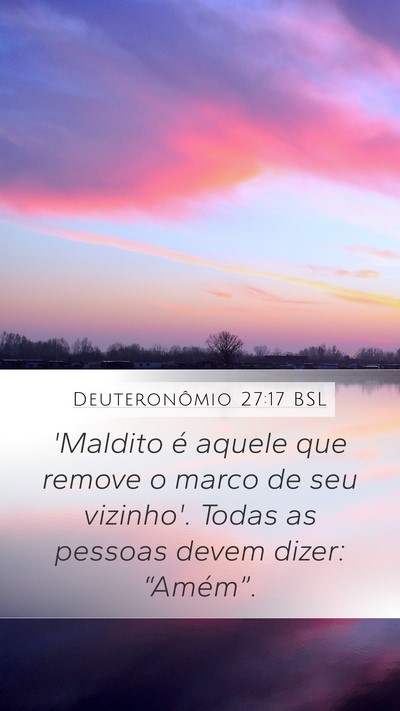 Deuteronômio 27:17 BSL Bible Verse Image