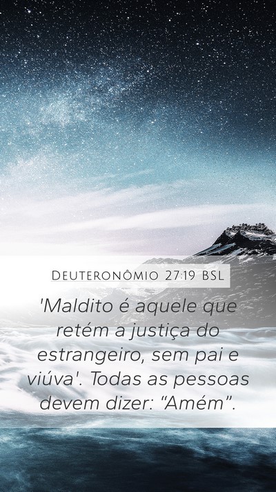 Deuteronômio 27:19 BSL Bible Verse Image