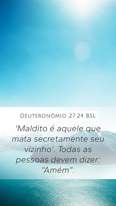 Deuteronômio 27:24 BSL Bible Verse Image