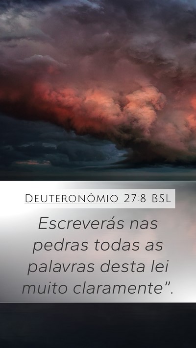Deuteronômio 27:8 BSL Bible Verse Image
