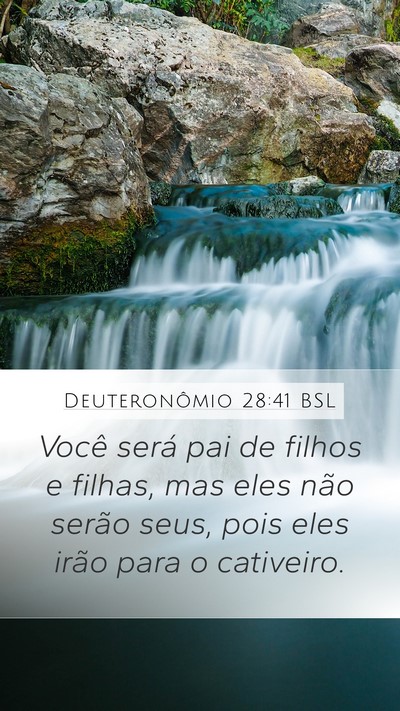 Deuteronômio 28:41 BSL Bible Verse Image