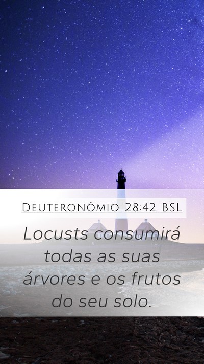 Deuteronômio 28:42 BSL Bible Verse Image