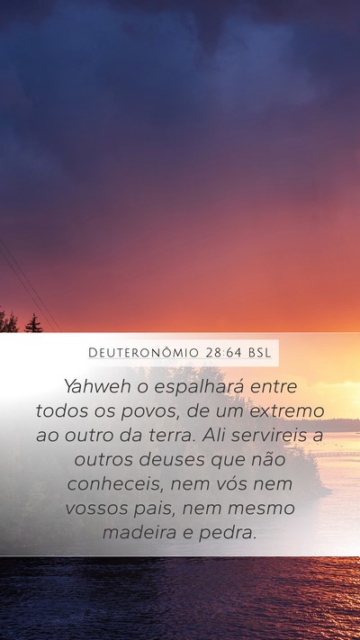 Deuteronômio 28:64 BSL Bible Verse Image