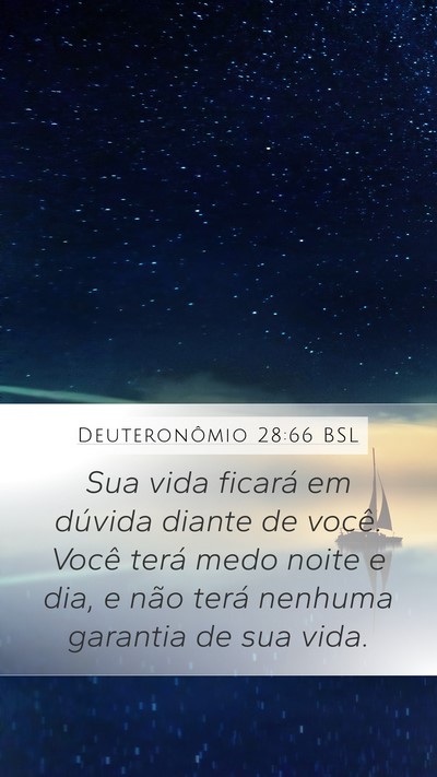 Deuteronômio 28:66 BSL Bible Verse Image