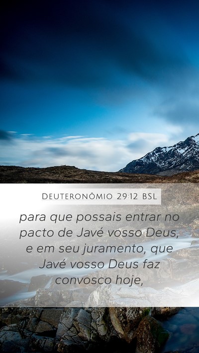 Deuteronômio 29:12 BSL Bible Verse Image