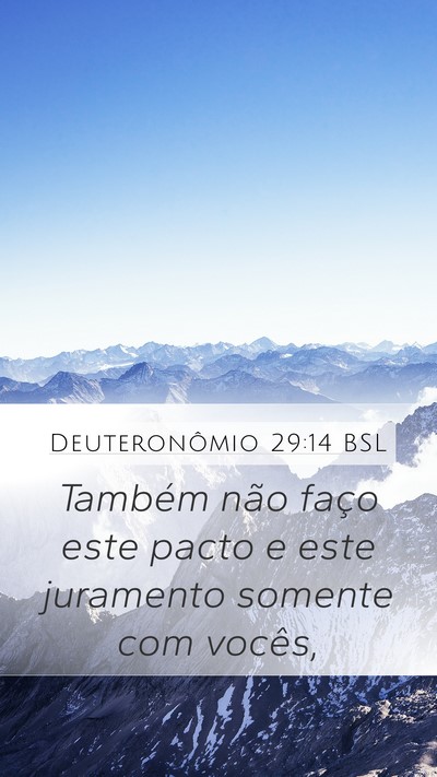 Deuteronômio 29:14 BSL Bible Verse Image