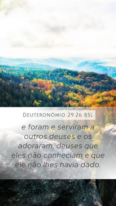 Deuteronômio 29:26 BSL Bible Verse Image