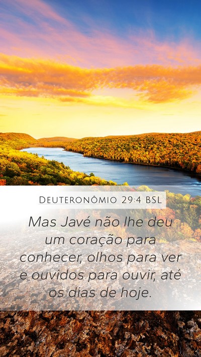 Deuteronômio 29:4 BSL Bible Verse Image