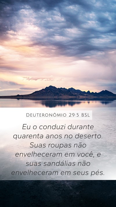 Deuteronômio 29:5 BSL Bible Verse Image