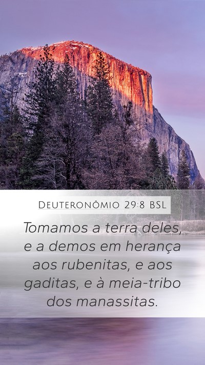 Deuteronômio 29:8 BSL Bible Verse Image