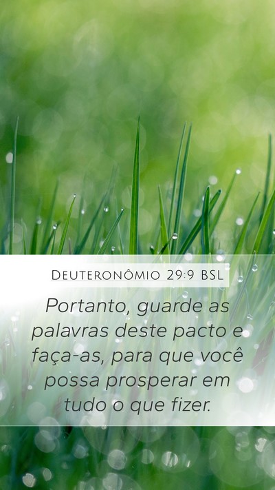 Deuteronômio 29:9 BSL Bible Verse Image