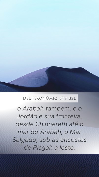 Deuteronômio 3:17 BSL Bible Verse Image