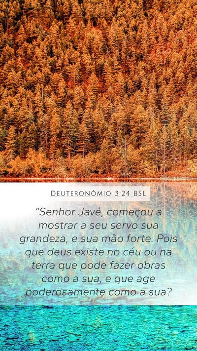 Deuteronômio 3:24 BSL Bible Verse Image