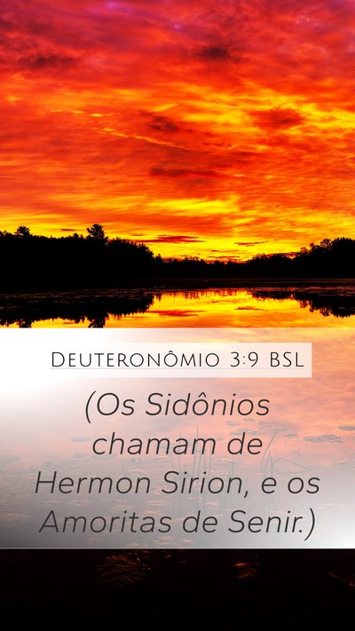 Deuteronômio 3:9 BSL Mobile Phone Wallpaper - (Os Sidônios chamam de Hermon Sirion, e os - Mobile Bible Verse Wallpaper