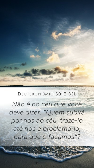 Deuteronômio 30:12 BSL Bible Verse Image
