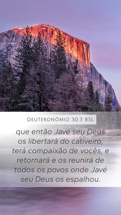 Deuteronômio 30:3 BSL Bible Verse Image