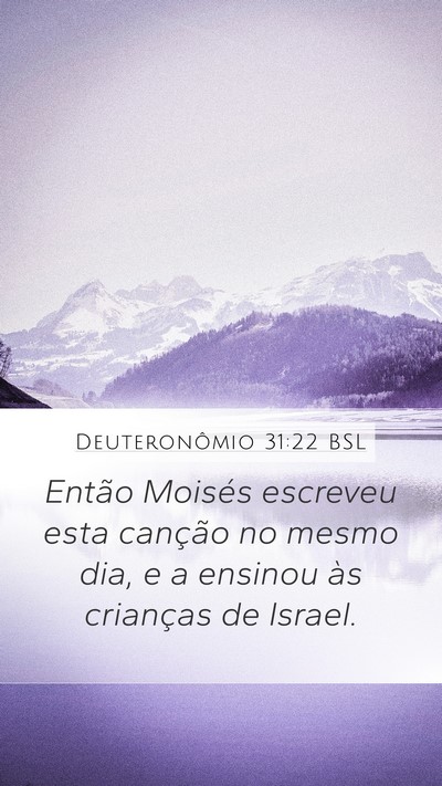Deuteronômio 31:22 BSL Bible Verse Image