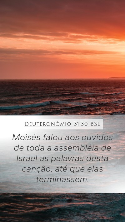 Deuteronômio 31:30 BSL Bible Verse Image