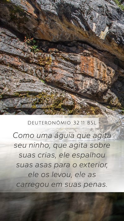 Deuteronômio 32:11 BSL Bible Verse Image