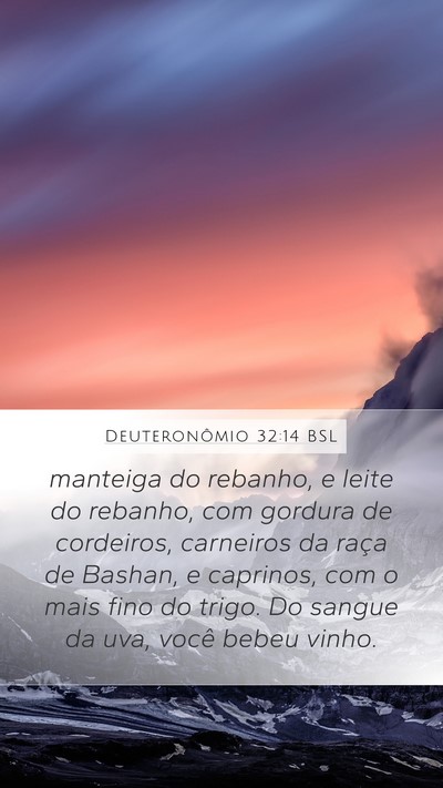 Deuteronômio 32:14 BSL Bible Verse Image