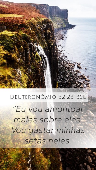 Deuteronômio 32:23 BSL Bible Verse Image