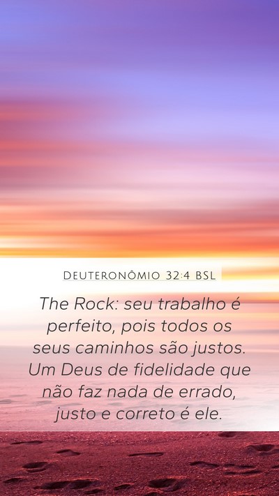 Deuteronômio 32:4 BSL Bible Verse Image