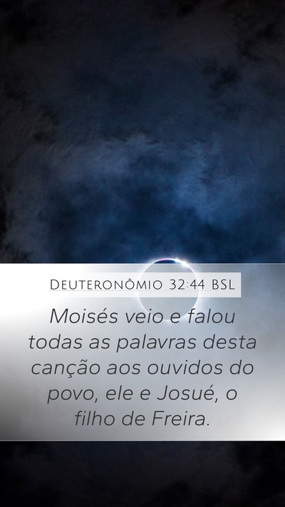Deuteronômio 32:44 BSL Bible Verse Image