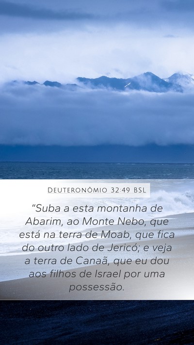 Deuteronômio 32:49 BSL Bible Verse Image