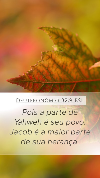 Deuteronômio 32:9 BSL Bible Verse Image