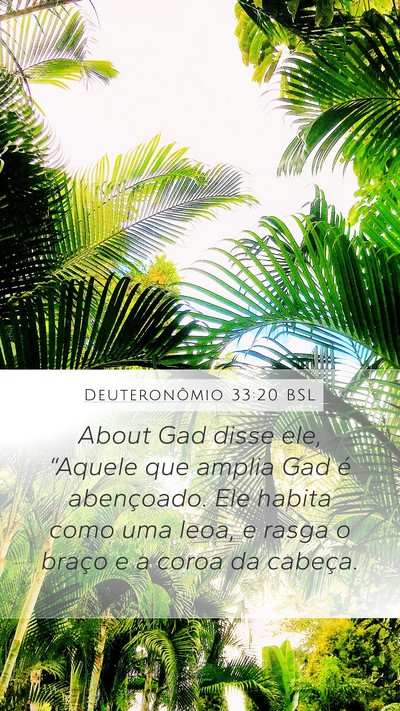 Deuteronômio 33:20 BSL Bible Verse Image