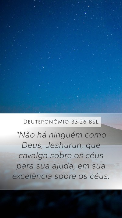 Deuteronômio 33:26 BSL Bible Verse Image