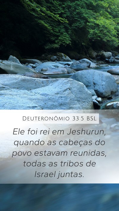Deuteronômio 33:5 BSL Bible Verse Image