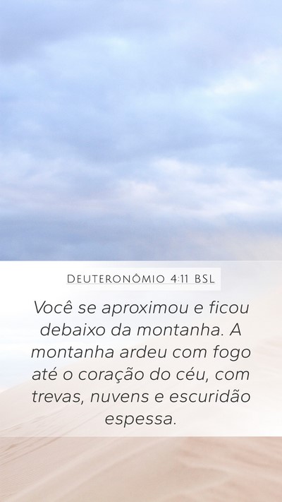 Deuteronômio 4:11 BSL Bible Verse Image
