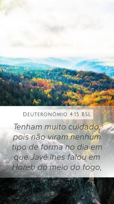 Deuteronômio 4:15 BSL Bible Verse Image