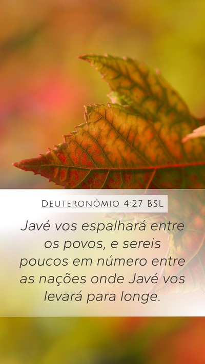 Deuteronômio 4:27 BSL Bible Verse Image